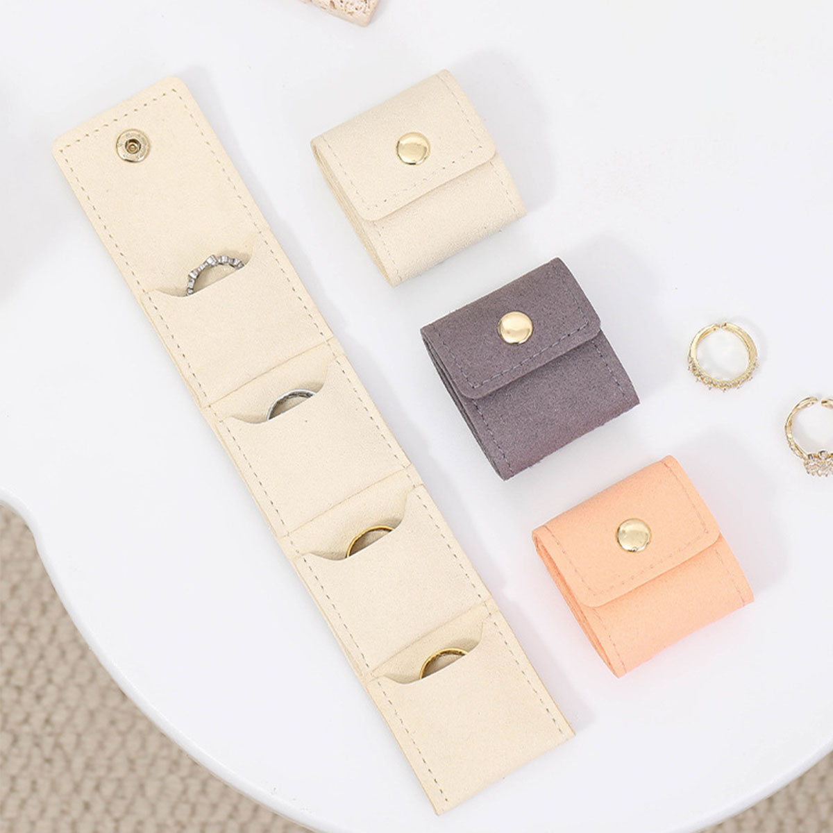 Women Bags Office - حقيبة مجوهرات محمولة متعددة الجيوب للسفر