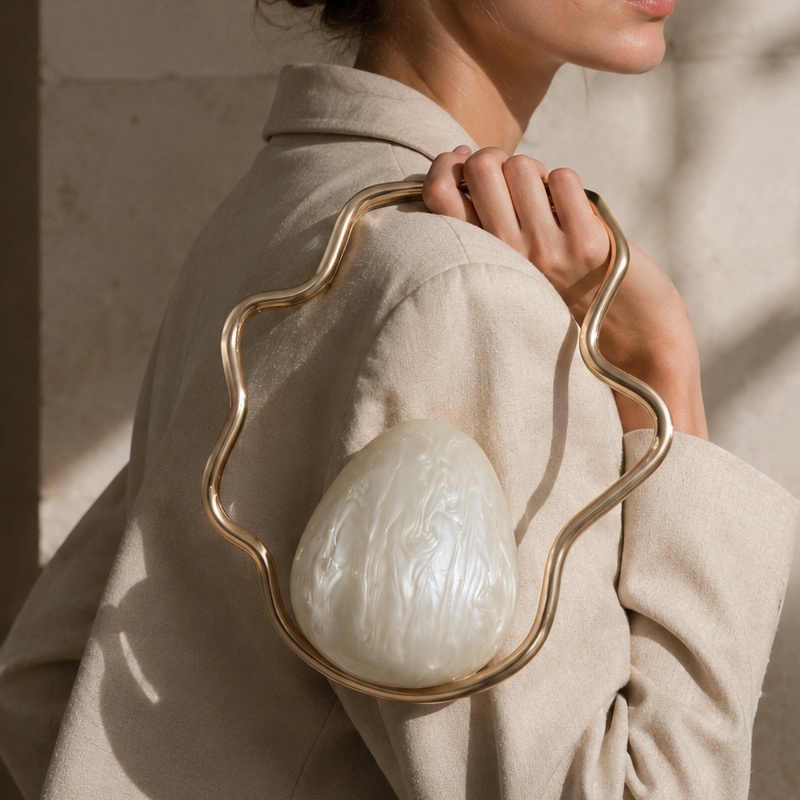 Women'S Evening Bags - حقيبة يد نسائية صغيرة من الأكريليك