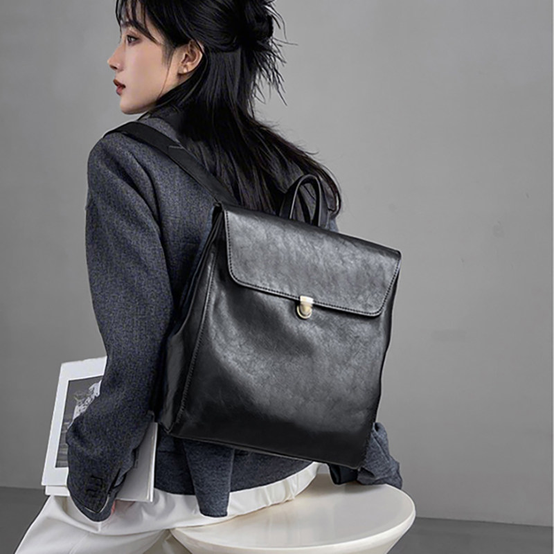 Women Bags Luxury Brands - حقيبة ظهر من الجلد الطبيعي ذات