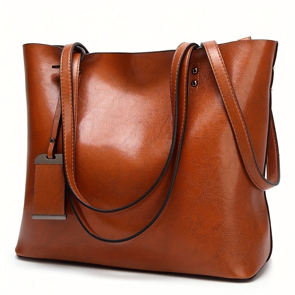 Women'S Work Bags Tote - حقيبة يد جلدية كلاسيكية كلاسيكية للنساء