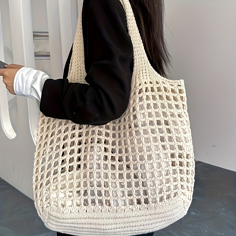 قطعة واحدة من حقيبة كروشيه نسا - مراجعة Crochet Market Bag وسعره