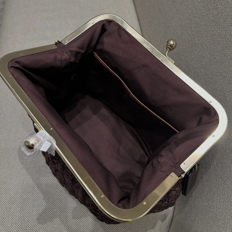 حقائب شاطئ من القش بإطار قفل ي - مراجعة Women Bags On Sale وسعره