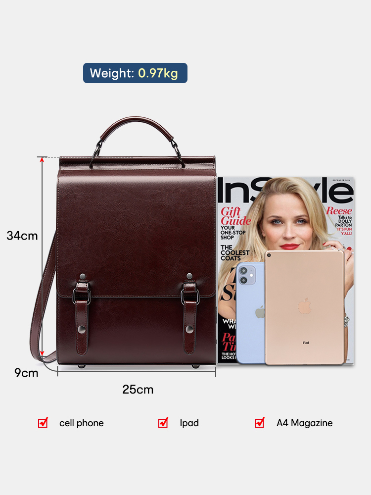 حقيبة ظهر نسائية عصرية من Zenc - مراجعة Women Bags Office وسعره