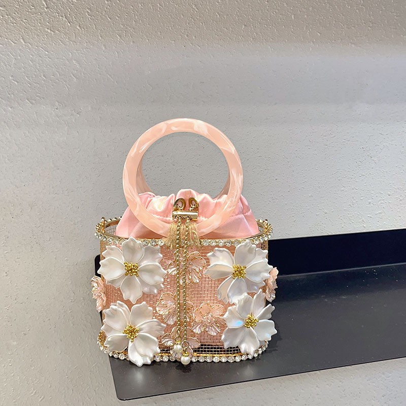 الجوف خارج قفص معدني حقيبة يد  - مراجعة Clutch Bag Evening وسعره
