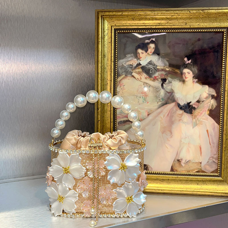 الجوف خارج قفص معدني حقيبة يد  - مراجعة Clutch Bag Evening وسعره