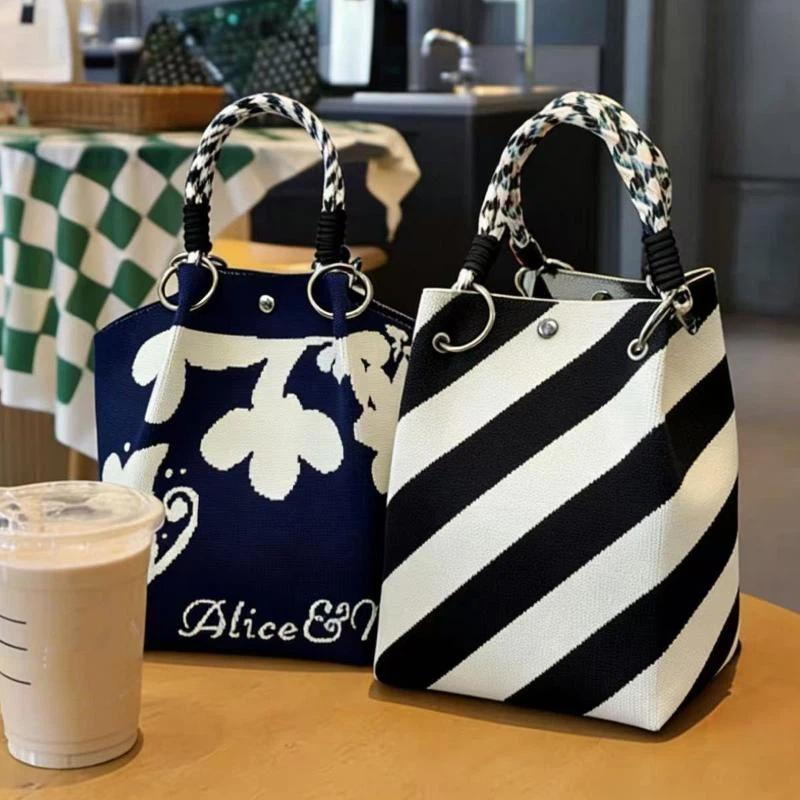 حقيبة يد نسائية محبوكة بتصميم  - مراجعة Women'S Work Bags Tote وسعره