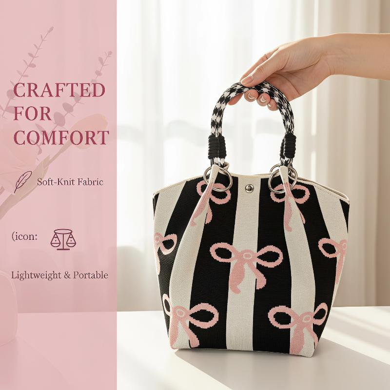 حقيبة يد نسائية محبوكة بتصميم  - مراجعة Women'S Work Bags Tote وسعره