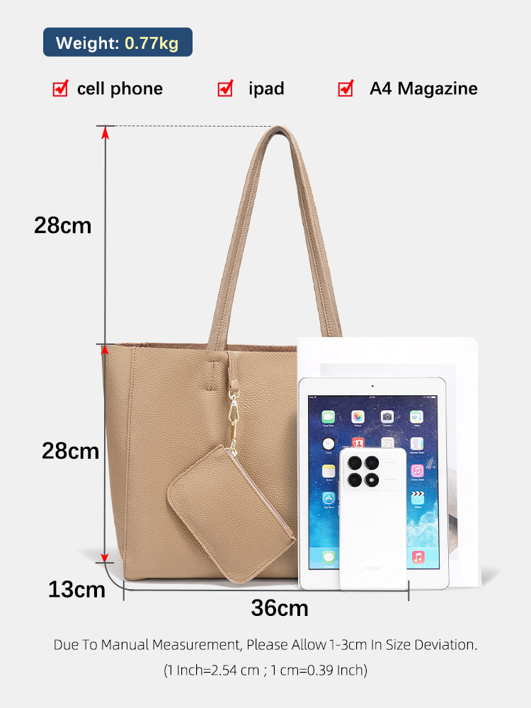 حقائب يد كبيرة من الجلد الطبيع - مراجعة Women'S Work Bags Tote وسعره