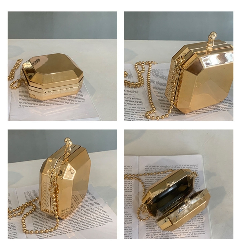 صغيرة فاخرة الذهب مساء حفلة مخ - مراجعة Clutch Bag Evening وسعره