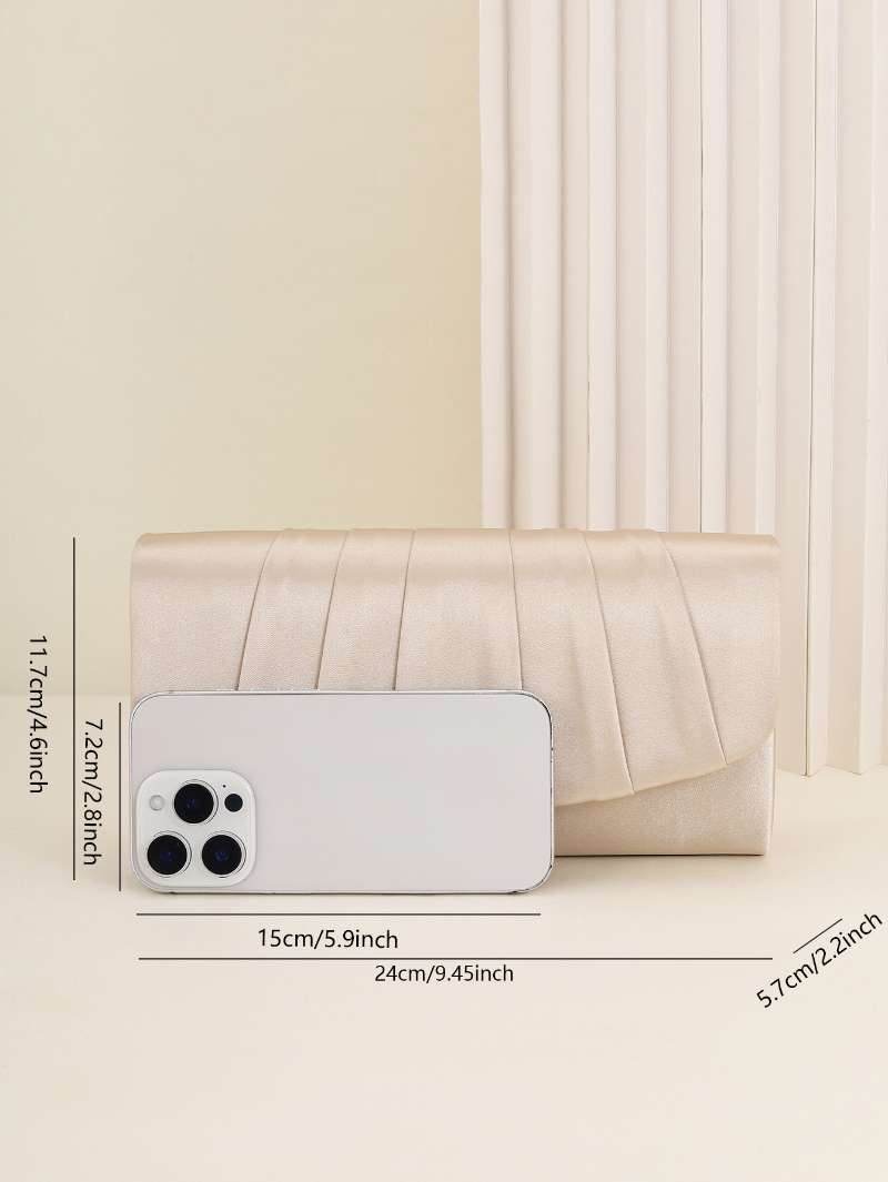 حقيبة عشاء للسيدات مطوي بلون س - مراجعة Clutch Bag Evening وسعره