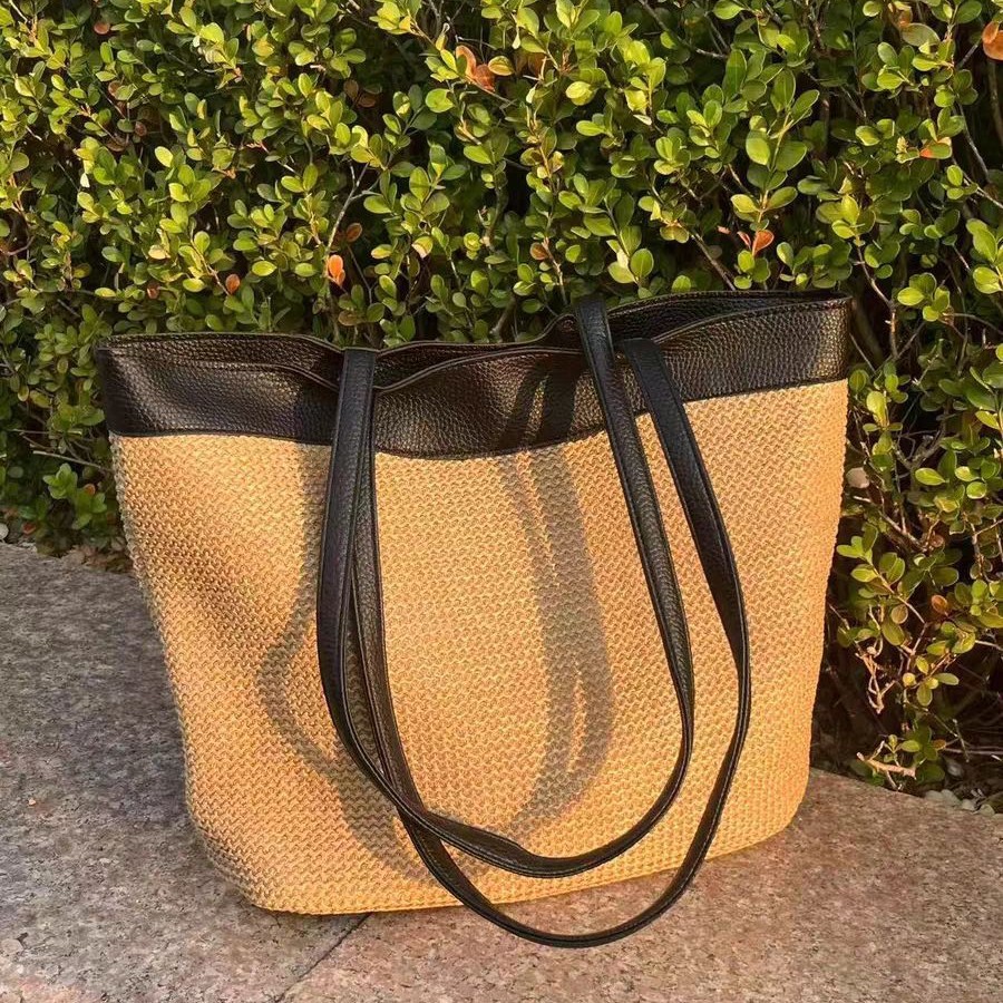 حقيبة كتف منسوجة بتصميم بوهيمي - مراجعة Crochet Market Bag وسعره