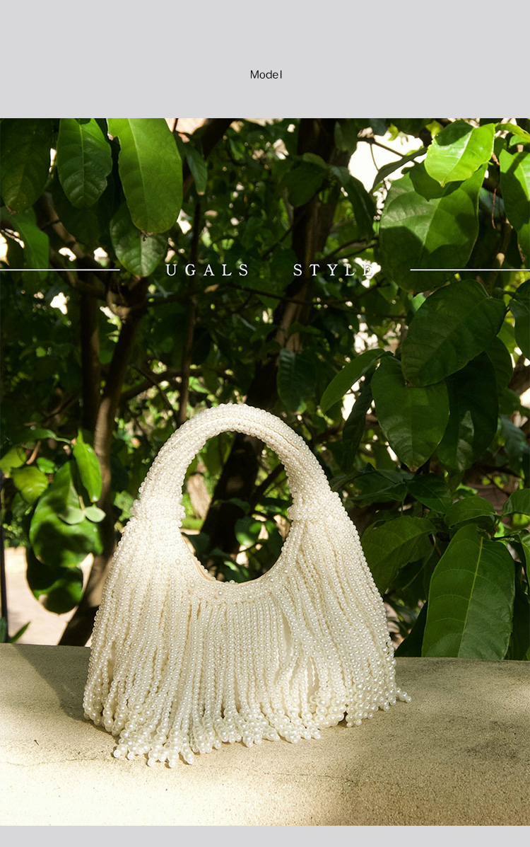 حقيبة يد فاخرة بتصميم مقبض لؤل - مراجعة Clutch Bag Evening وسعره