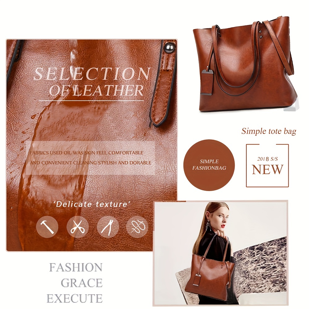 حقيبة يد جلدية كلاسيكية كلاسيك - مراجعة Women'S Work Bags Tote وسعره